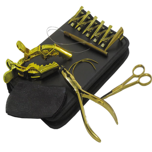 Nuevo Kit de Herramientas para Extensiones de Cabello Sostenibles a Precios de Mayoreo, Acero Inoxidable, Color Personalizado en Estuche Negro - Product Image 6