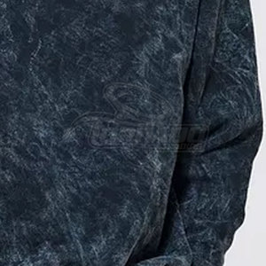 Sweat-shirt délavé personnalisé 2024, ample, taille XL, décontracté, pull unique, motif uni, imprimé d'hiver, streetwear, haut uni teint - Product Image 4