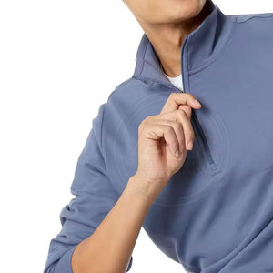 High Quality <b>Mens</b> Fashion Clothing Outdoor Casual Relaxed Fit <b>Quarter</b> <b>Zip</b> Pullover Sweatshirts - Product Image 2