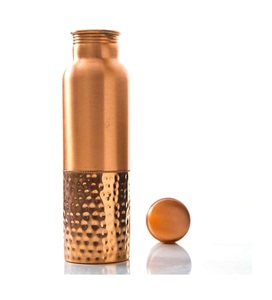 Nueva llegada diseño único botella de agua de cobre puro para Drinkware precio bajo al por mayor con muestra gratis - Product Image 4