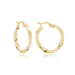 ต่างหูห่วงขนาด 27 มม. ดีไซน์หรูหราสำหรับผู้หญิง ขายส่งจากตุรกี ทำด้วยมือ เครื่องประดับเงินแท้ 925 - Product Image 3