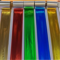 Rubans d'imprimante or/argent métalliques brillants de couleur de prix usine de haute qualité pour le ruban de codage de ruban de satin de polyester