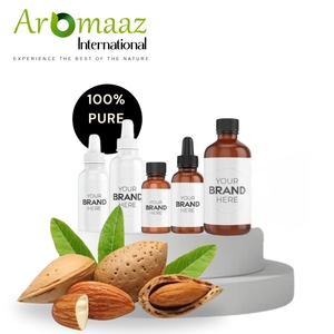Venta al por mayor de aceite de almendra puro orgánico 100% con etiqueta privada fabricante de aceite portador de semilla de almendra en la India con logotipo personalizado - Product Image 3