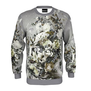 Sudadera de terciopelo personalizada de alta calidad para hombre, Jogger de cuello redondo de algodón con estampado Digital sólido, manta de invierno de felpa teñida lisa - Product Image 1