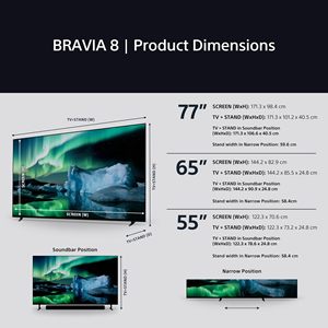 77-Inch 4K HDR Smart WiFi <b>TV</b> Gaming Features Audio Wireless Streaming 120Hz Refresh Rate Black LED <b>Backlight</b> 32-Inch for Hotels - Product Image 4