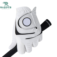 Guantes de Golf Personalizados OEM para Niños, Cuero Cabretta Transpirable, Ajuste para Mano Izquierda