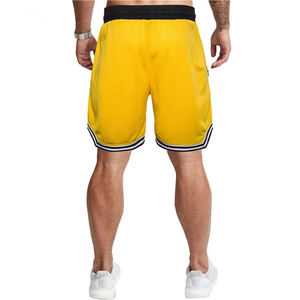 Shorts en maille tricotés à cordon de serrage pour hommes (avec poches) Logo vierge personnalisable pour entraînement, activités de plein air, sport et basketball pour garçons - Product Image 3