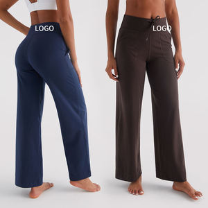 Pantalons amples longueur totale Pantalons décontractés pour femmes Confort Matière polyester avec un design tendance - Product Image 5