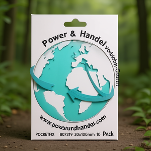 Self-Adhesive File <b>Folder</b> <b>Pocket</b> POCKETFIX 807319 30x100mm 10 Pack - Product Image 3