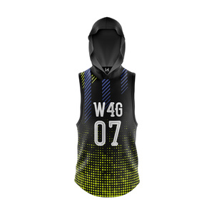 Camisetas de fútbol con bandera personalizada, estampado de transferencia de calor, 100% poliéster, 7on7, 7v7, transpirable, de talla grande, sin mangas, camisetas de equipo personalizadas - Product Image 2