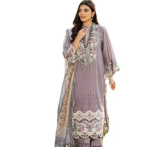 Shree Exportations indiennes présente Robe de style pakistanais Costume Salwar pakistanais en pur coton cambric Au meilleur prix - Product Image 1