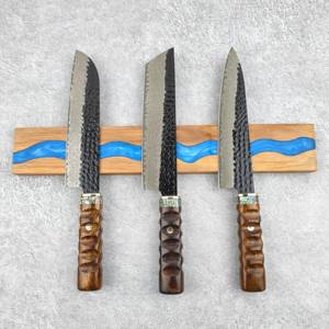 มีดเชฟแบบมืออาชีพพร้อมแกนเหล็กดามัสกัสด้ามจับทำจากเหล็ก - Product Image 5