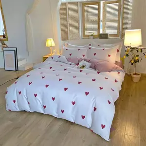 Ganzer Verkauf Neueste Design Bettlaken 100% Baumwolle Star Hotel Benutzer definierte Stickerei Hotel Bettwäsche Set Für Erwachsene