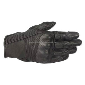 Gants de moto en cuir, gants de protection pour moto, gants de conduite, de course et d'équitation, antidérapants avec protection des articulations en TPU - Product Image 5