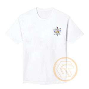 T-shirt de sororité pour femmes GREEK TREASURES Sigma Gamma Rho, 100% coton jersey, col rond, brodé, respirant pour l'été, vente en gros - Product Image 5