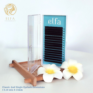 Extensions de cils ELFA Premium Classiques & Volume Complet Naturel Doux 0.10 Mix 8-15 Logo Personnalisé Haute Qualité - Product Image 2