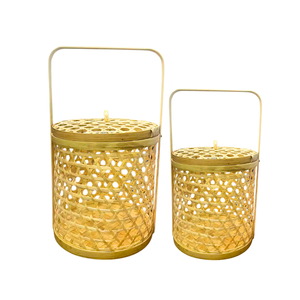 ตะกร้าของขวัญไม้ไผ่สุดหรู เหมาะสำหรับงานแต่งงาน เทศกาล ตกแต่งบ้าน บรรจุภัณฑ์รักษ์โลกสำหรับขายปลีกและขายส่ง - Product Image 1