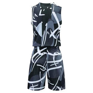 ชุดออกกำลังกายบาสเก็ตบอลผ้าโพลีเอสเตอร์100% พิมพ์ดิจิตอลเสื้อเจอร์ซี่ระบายอากาศไซส์ใหญ่พิเศษ - Product Image 3