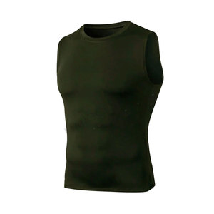 Camiseta de Compresión sin Mangas Unisex para Gimnasio, Entrenamientos, Correr, Ligera, Transpirable, Deportiva, Protección contra Rozaduras - Product Image 1