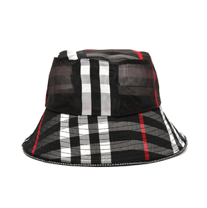 Custom <b>Man</b> Plain Wide Brim Autumn BSCI OEM Wholesale BRIGHTSHOW Cotton <b>Bucket</b> <b>Hat</b> ODM in check design - Product Image 3