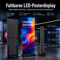 Écran d'Affiche LED Pliable d'Intérieur Mobile Pleine Couleur pour Magasin de Détail Publicité Solution Publicitaire Portable