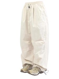 Pantalon de jogging décontracté à taille élastique personnalisé, pantalon évasé, ample, de haute qualité, délavé, jambes larges, en toile pour hommes 2026 - Product Image 4