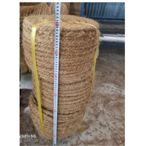 Corde de fibre de coco torsadée naturelle fabriquée en fibre de noix de coco, idéale pour la décoration d'emballages de jardinage et l'utilisation de construction écologique - Product Image 6