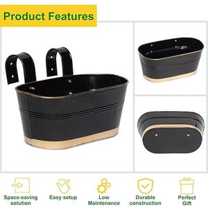Jardinières décoratives d'extérieur en métal Baignoires énormes personnalisées et jardinières Pot de fleurs en fer galvanisé rustique - Product Image 3