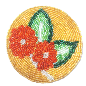 Sous-verre de table personnalisable, de haute qualité, écologique, fait à la main, avec des motifs floraux complexes en perles, décoration de bar à domicile, prix bas - Product Image 6