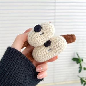 Coque de protection intégrale en coton avec motif de chien de dessin animé à longues oreilles pour écouteurs Apple AirPods Pro 3, collection Automne Hiver - Product Image 3