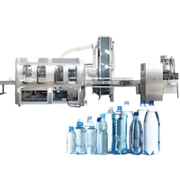 Usine de remplissage d'eau minérale entièrement automatique 120 BPM avec moteur PLC, acier inoxydable 304, 5000 L/heure, garantie 1 an