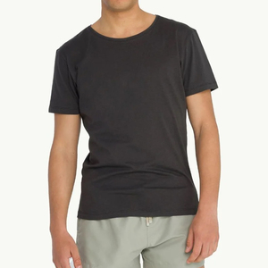 เสื้อยืดคอกลมสำหรับผู้ชายออแกนิกเสื้อยืดผ้าฝ้ายสำหรับผู้ชายเสื้อยืดแขนสั้นสำหรับผู้ชายเสื้อยืดเข้ารูปสีพื้น - Product Image 4