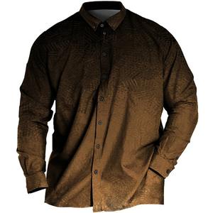 Camisa de franela de manga larga informal para hombre 2025, botón de alta calidad, diseño delgado, cierre de botón de bocina, transpirable para primavera - Product Image 3