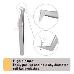 Premium Stainless Steel Eyelash Tweezers 90° Tip | Anti-Static 10MM Length Durable Beauty <b>Tool</b> | Private Label Bulk Quantity OEM - Product Image 5