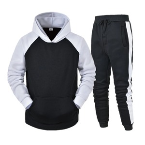 Ensembles de survêtement pour hommes, sweat à capuche et pantalon pour femmes, couleur unie, pull à capuche + pantalon, ensembles de vêtements de sport décontractés pour hommes - Product Image 6