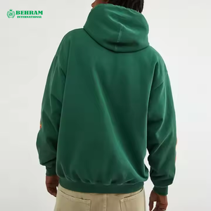 Sweat-shirts à capuche personnalisés pour hommes, 100% polyester, molleton épais/éponge française, séchage rapide, couleur unie, OEM ODM, hiver, unisexe - Product Image 6