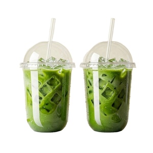 16oz 500ml Eco-friendly Recyclable Disposable PET U-Shaped Round Bottom <b>Plastic</b> <b>Cup</b> Custom Logo for Cold <b>Drink</b> Coffee Tea Shops - Product Image 3