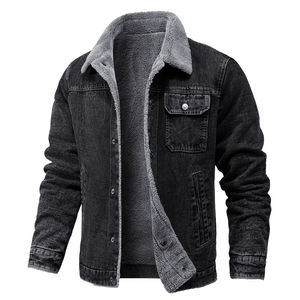 Unisex Distressed Acid Wash <b>Denim</b> <b>Jacket</b> Coats Jean Work <b>Jacket</b> for Men and Women for Winter custom OEM with logo - Product Image 3