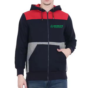 Sweat-shirts à capuche zippés 100 % coton, design personnalisé, respirants, séchage rapide, hiver, vente en gros, meilleure qualité, prix abordable, OEM - Product Image 2
