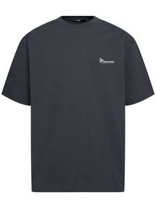 เสื้อยืดยูนิเซ็กซ์ คุณภาพสูง พิมพ์โลโก้ตามสั่ง ทรงบ็อกซี่ ลายเรียบ ดีไซน์โอเวอร์ไซส์ สำหรับผู้ชาย ผ้าฝ้าย 100% ดีไซน์ทันสมัย - Product Image 2