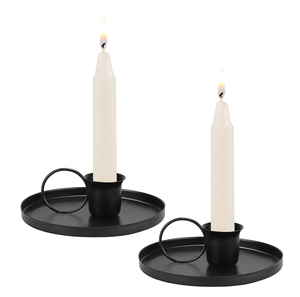 Metal Candle Holder Stand Wholesale Decorative Item Vintage 3 Arms Design Crafts Metal Candle Holder - Product Image 4