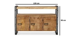 Modern Design Living Room Furniture Wooden Sideboard Industrial Style Solid Wood <b>Retro</b> American Living Room <b>Cabinet</b> - Product Image 4