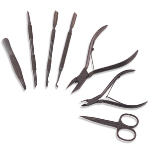 Ensemble d'outils à ongles professionnels en acier inoxydable comprenant un coupe-cuticules pointu et une pince avec poussoir pour manucure sur les doigts - Product Image 3