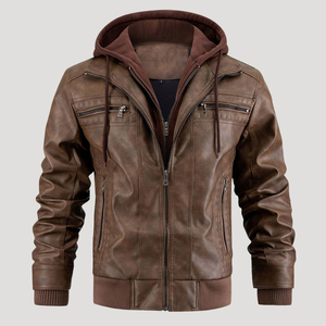 Chaqueta de Cuero para Hombre al por Mayor, Personaliza con Tu Propio Logotipo, Último Diseño, Chaqueta de Cuero de Invierno para Hombre - Product Image 2