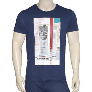 Camiseta con estampado de algodón 100% personalizado para hombre, camiseta de alta calidad 160 GSM, diseño de logotipo informal de talla grande 160 GSM, ropa informal corta - Product Image 3