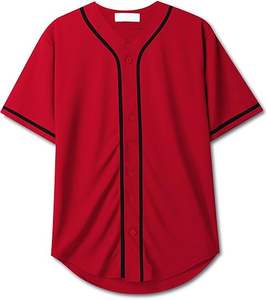 Maillots de baseball et de softball imprimés respirants avec des chemises brodées Unisexe grande taille sur mesure Sportswear - Product Image 2