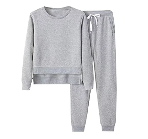 Conjunto de Dos Piezas de Felpa de Poliéster/Algodón con Logotipo Personalizado, Sudadera con Capucha y Pantalones para Hombre y Mujer, Otoño Invierno - Product Image 6