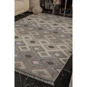 Tapis d'intérieur moderne Natura 9962 de Netline Depot, 100 % polypropylène, anti-peluches, facile à nettoyer, durable, 100x200 cm, pour salon, chambre à coucher - Product Image 3