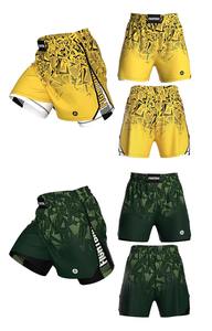 Pantalones Cortos de MMA Unisex Personalizados con Diseño de Logotipo Frontal y Construcción Duradera para Entrenamiento y Competición - Product Image 3