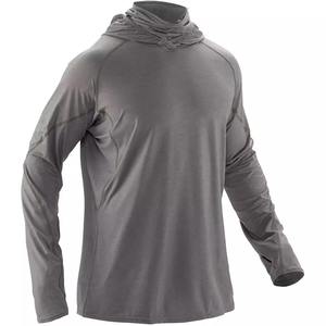 Chemises de pêche en polyester personnalisées avec protection solaire pour hommes, chemises à capuche légères, imperméables et anti UV de base, vêtements de sport - Product Image 5